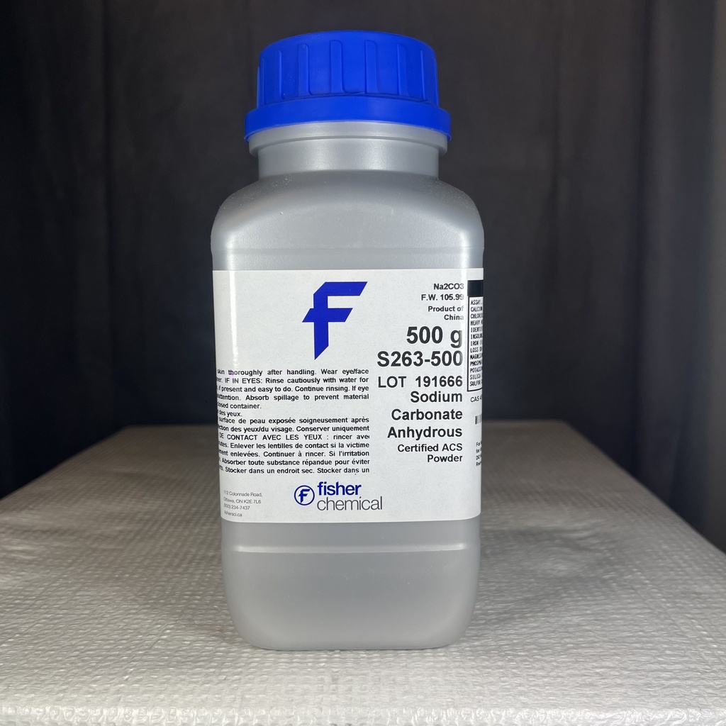 SODIUM CARBONATE, 500 GM REAGE