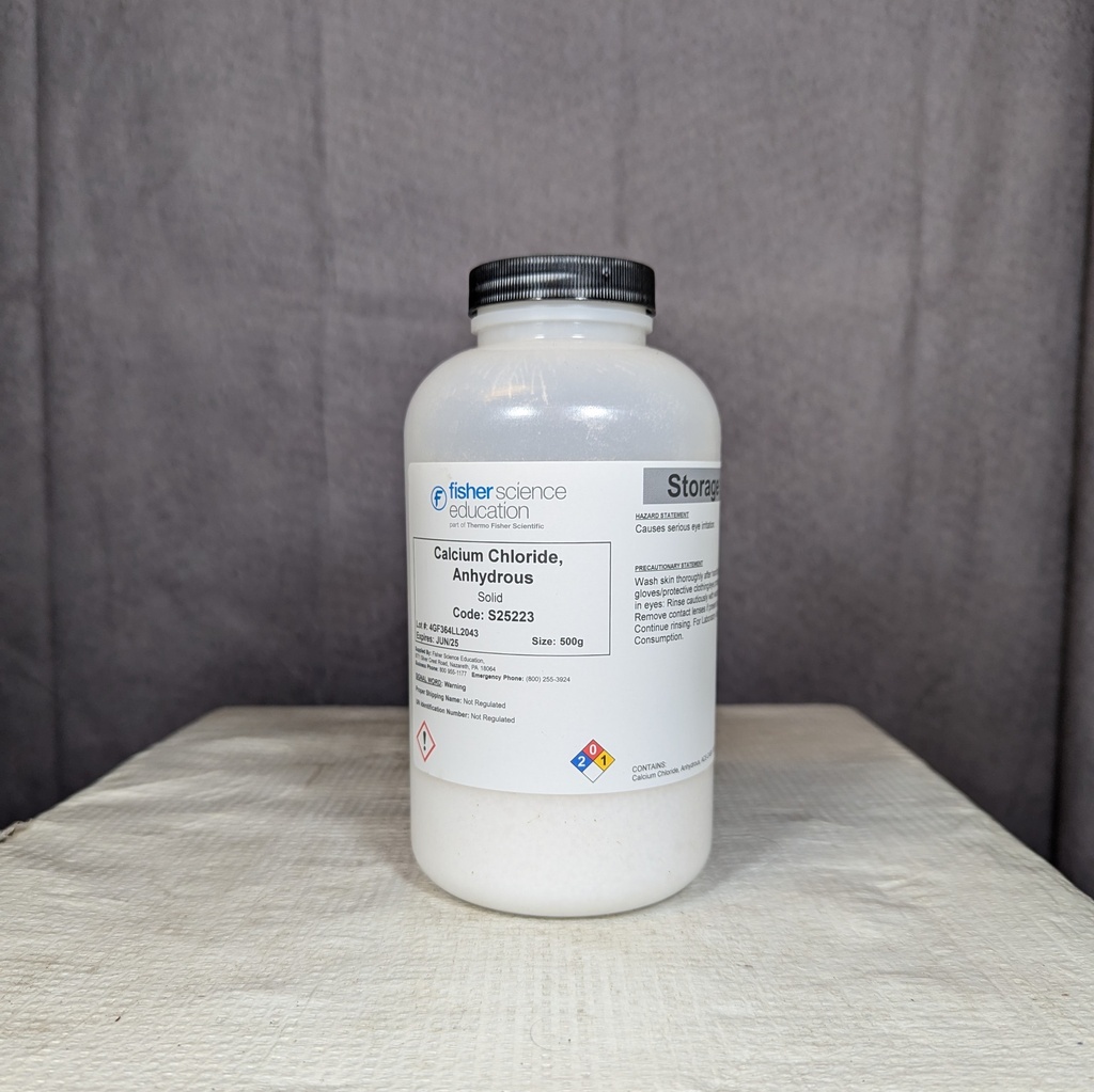 CALCIUM CHLORIDE, 500 GM ANHYD