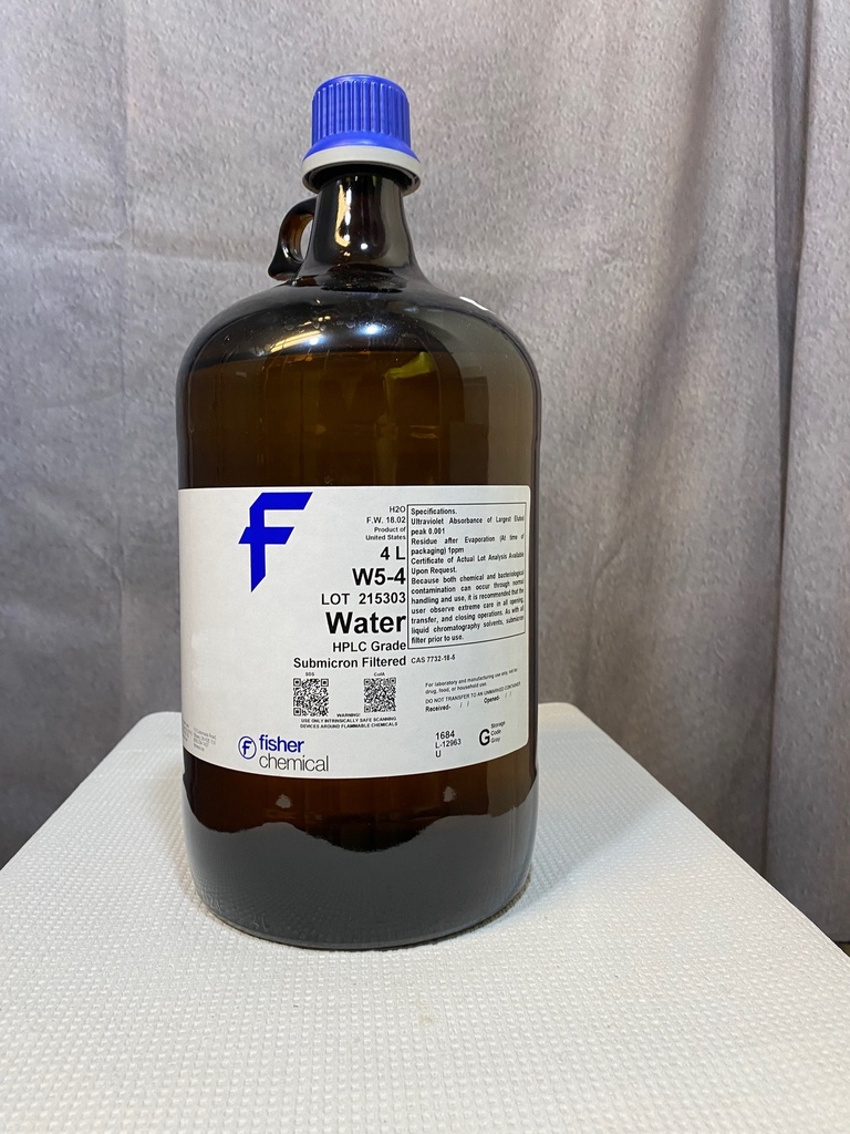 WATER, 4 LITER HPLC