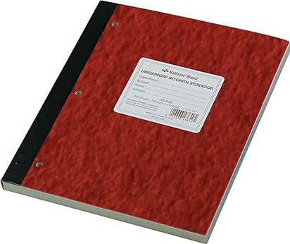 NOTEBOOK, LABORATORY RESEARCH 