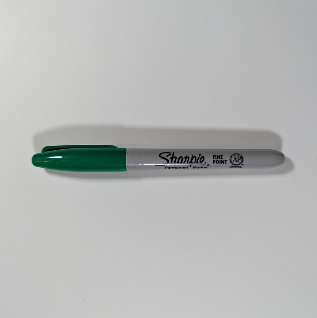 MARKER, SHARPIE GREEN FINE 
