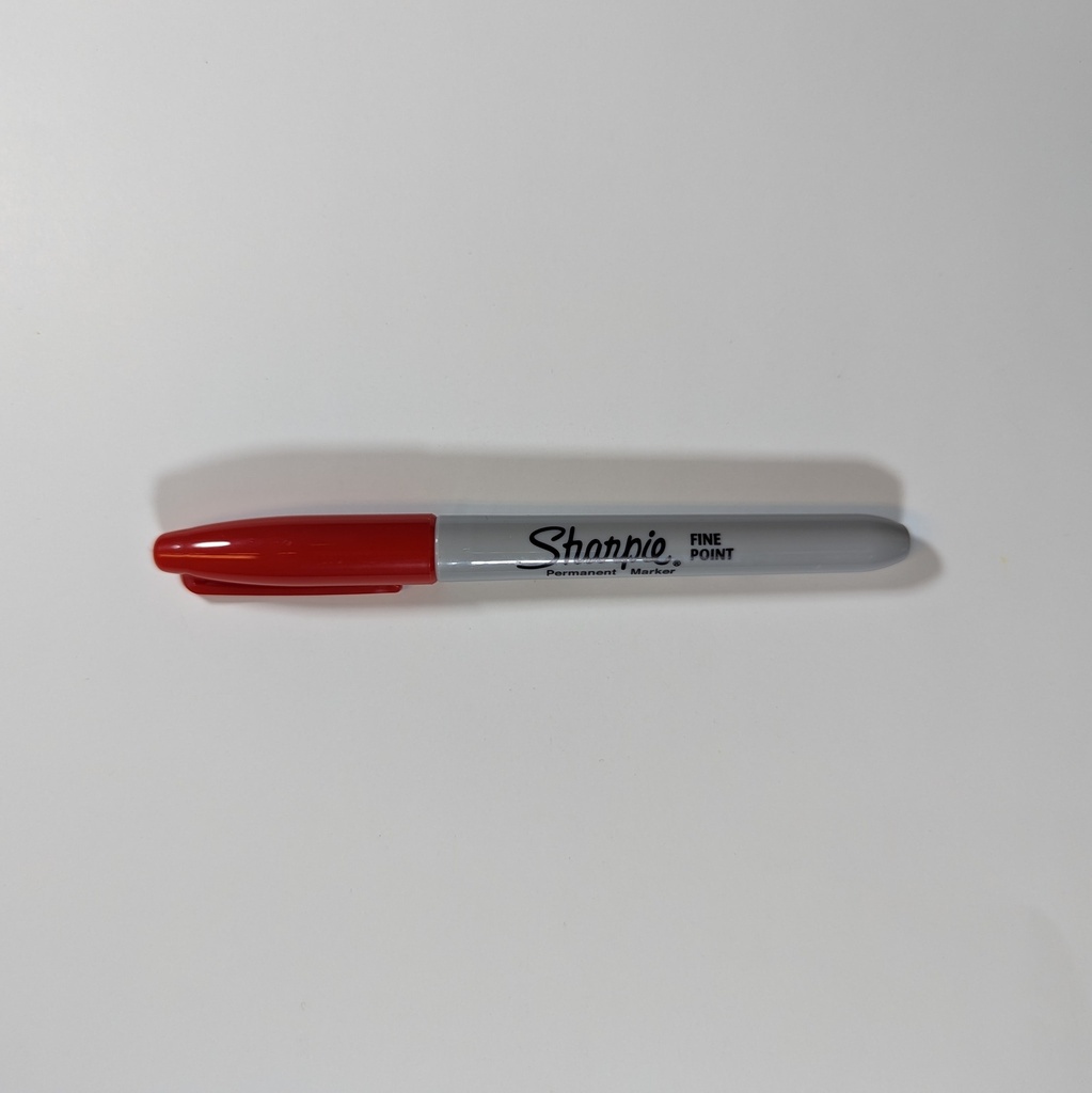 MARKER, SHARPIE RED FINE POINT
