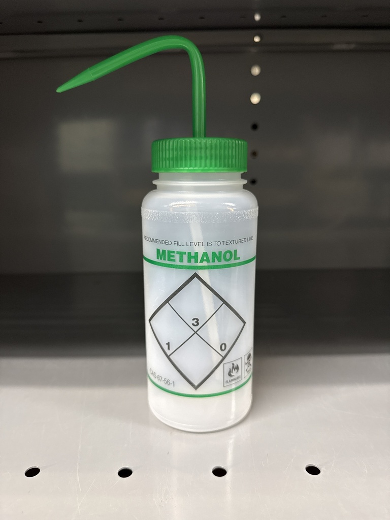 BOTTLE, WASH 500 ML METHANOL P